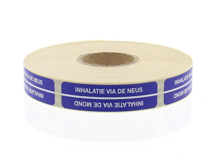 Blockland Strooketiket inhalatie via mond/neus 44 x 11mm 750 Stuks