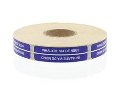 Blockland Strooketiket inhalatie via mond/neus 44 x 11mm 750 Stuks