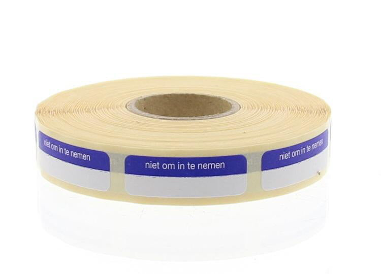 Blockland Strooketiket niet om in te nemen 30 x 7mm 1000.00 Stuks