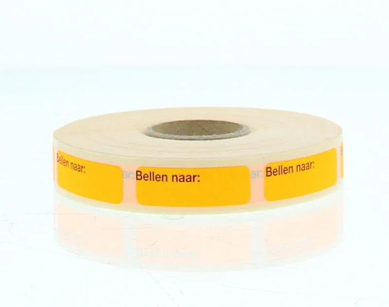 Blockland Strooketiket bellen naar 30x10mm 1000 Stuks