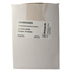 Blockland Vouwdoos blanko strip A 112 x 20 x 50mm 400.00 Stuks