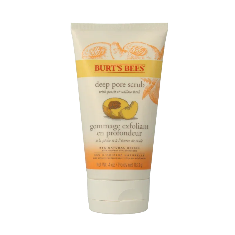Burt's Bees Gezichtscrub peach & willowbark 113.3 Gram