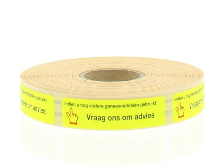 Blockland Strooketiket indien u andere geneesmiddel gebrui 750.00 Stuks
