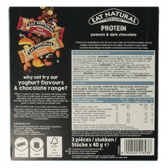 Eat Natural Crunchy pinda choco 3 x 40 gram 120 Gram