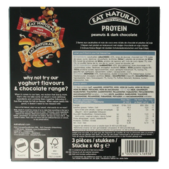 Eat Natural Crunchy pinda choco 3 x 40 gram 120 Gram