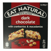 Eat Natural Pure chocolate cranberry macadamia 3 x 40 gram 120 Gram