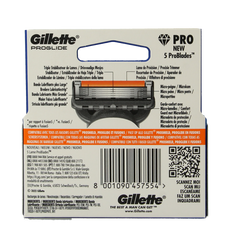 Gillette Fusion pro glide manual mesjes 3 Stuks
