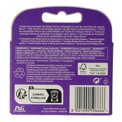 Gillette Venus swirl mesjes 3 Stuks