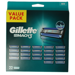 Gillette Mach 3 base scheermes 22 Stuks