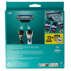 Gillette Mach 3 base scheermes 22 Stuks