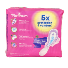 Always Maandverband platinum long vleugels mt 2 10 Stuks