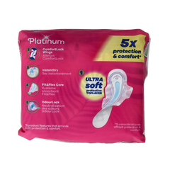 Always Maandverband platinum long vleugels mt 2 10 Stuks