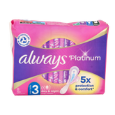 Always Maandverband platinum ultra night 8 Stuks