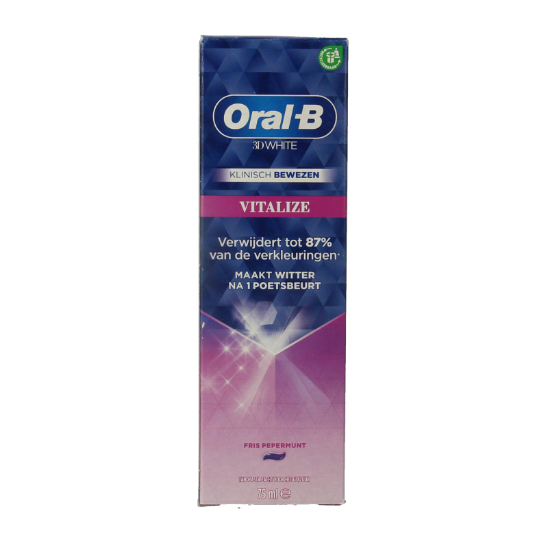 Oral B Tandpasta 3D white vitalize 75.00 Milliliter