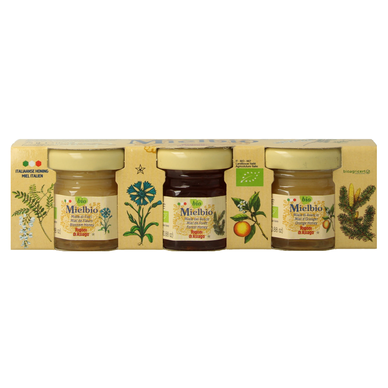 Mielbio Honing mix 25 gram bio 75 Gram