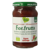 Fiordifrutta Aardbeien en wilde aardbeien met munt jam bio 250 Gram