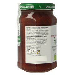 Fiordifrutta Aardbeien en wilde aardbeien met munt jam bio 250.00 Gram