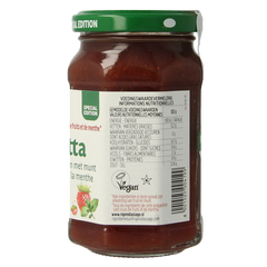 Fiordifrutta Aardbeien en wilde aardbeien met munt jam bio 250 Gram