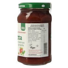 Fiordifrutta Aardbeien en wilde aardbeien met munt jam bio 250.00 Gram