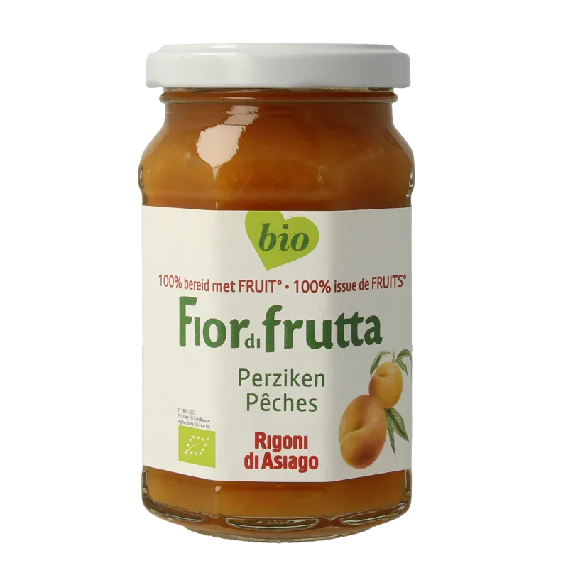 Fiordifrutta Perzikjam bio 250 Gram