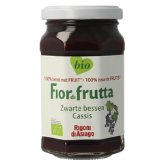 Fiordifrutta Zwarte bessenjam bio 250 Gram