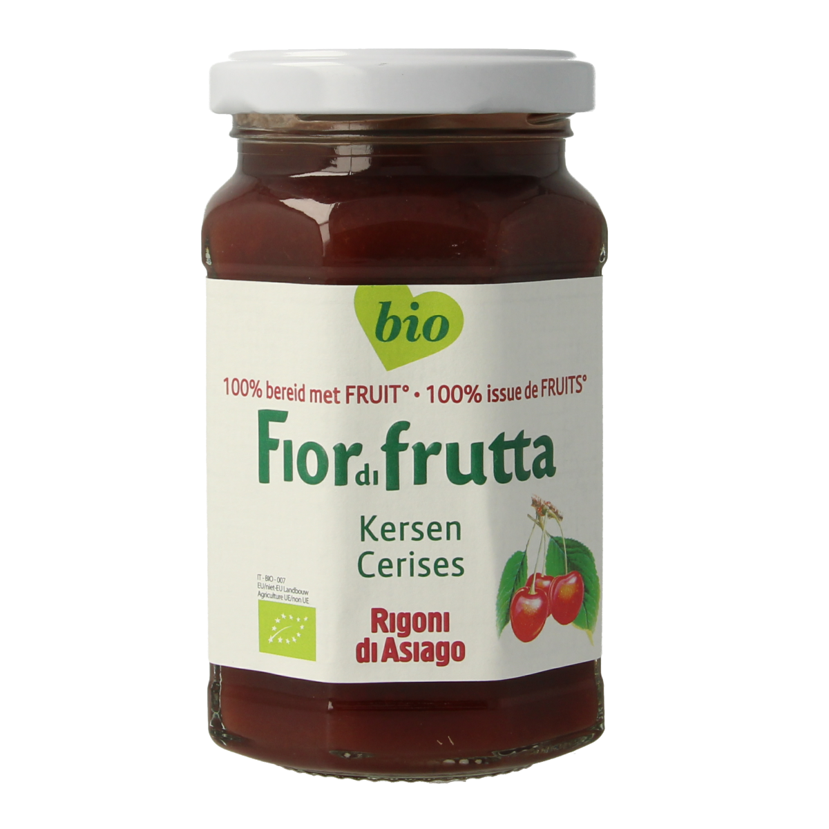 Fiordifrutta Kersenjam bio 250.00 Gram