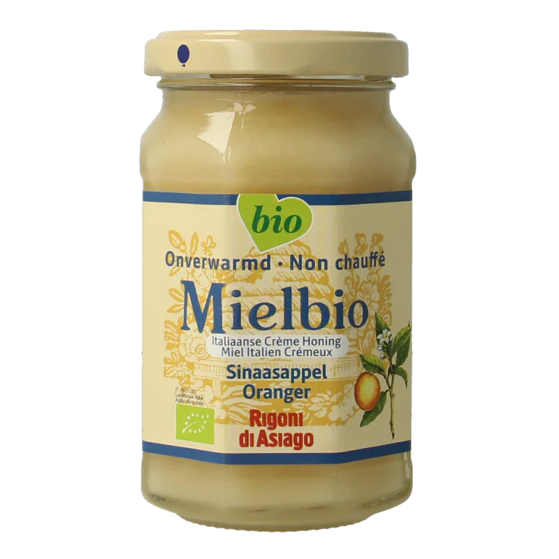 Mielbio Sinaasappel creme honing bio 300 Gram