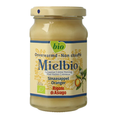 Mielbio Sinaasappel creme honing bio 300 Gram