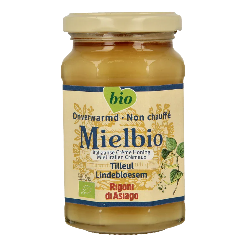 Mielbio Lindebloesem creme honing bio 300 Gram