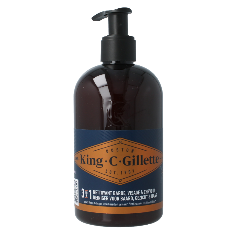 Gillette King c baard en gezichtsreiniger 350 Milliliter