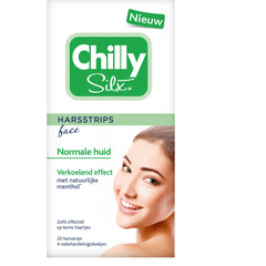 Chilly Silx Harsstrips gezicht normale huid 20 Stuks