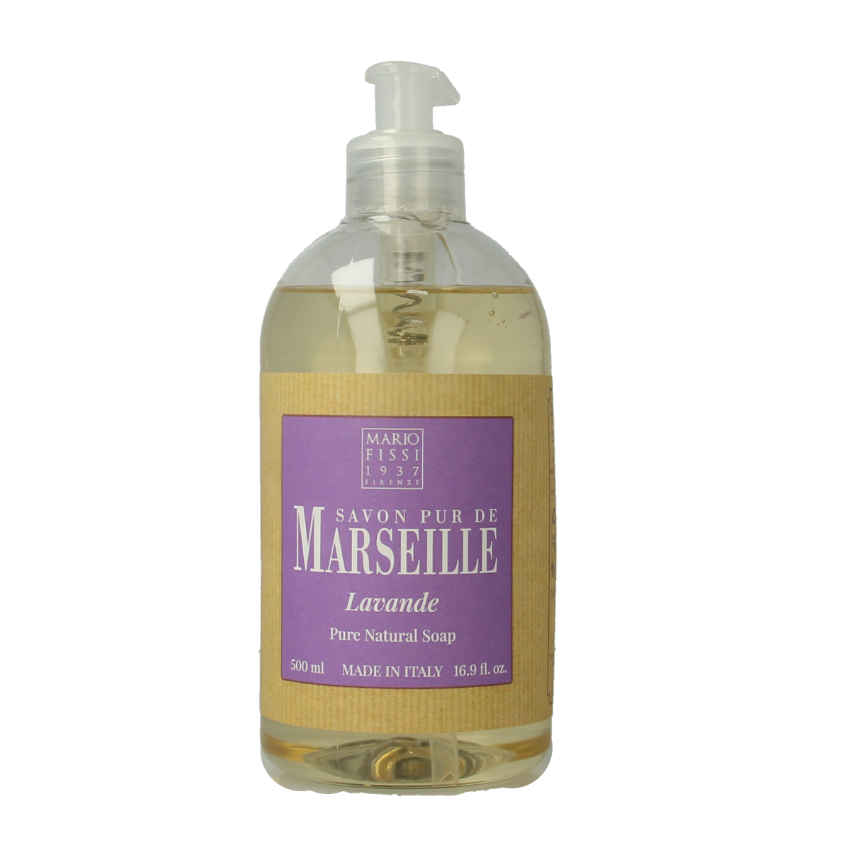 Marseille Zeep natuurlijk vloeibaar lavendel 500.00 Milliliter