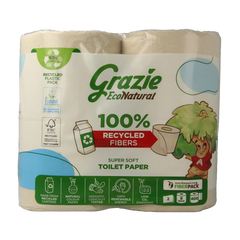 Grazie Natural Toiletpapier 2-laags 8.00 Stuks