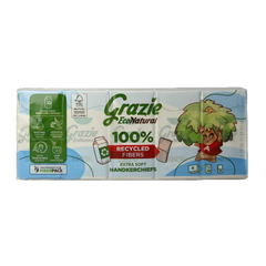 Grazie Natural Zakdoekjes extra soft 10 x 9 zakdoekjes 90 Stuks