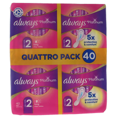 Always Maandverband platinum long 40 Stuks