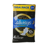 Always Maandverband ultra secure night 24 Stuks