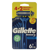 Gillette Sensor 3 comfort wegwerpmesjes 6.00 Stuks