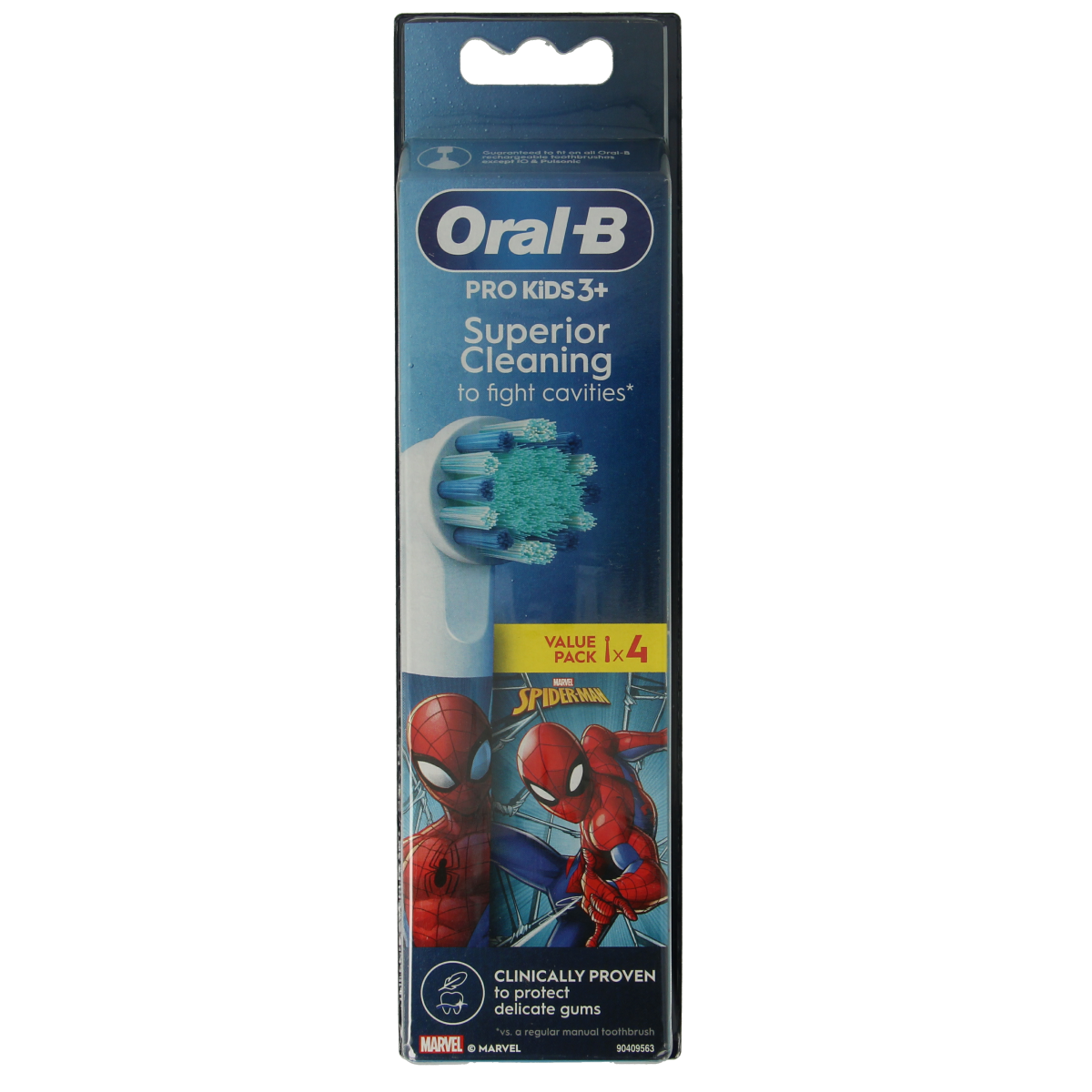 Oral B Opzetborstel kids spiderman 4.00 Stuks