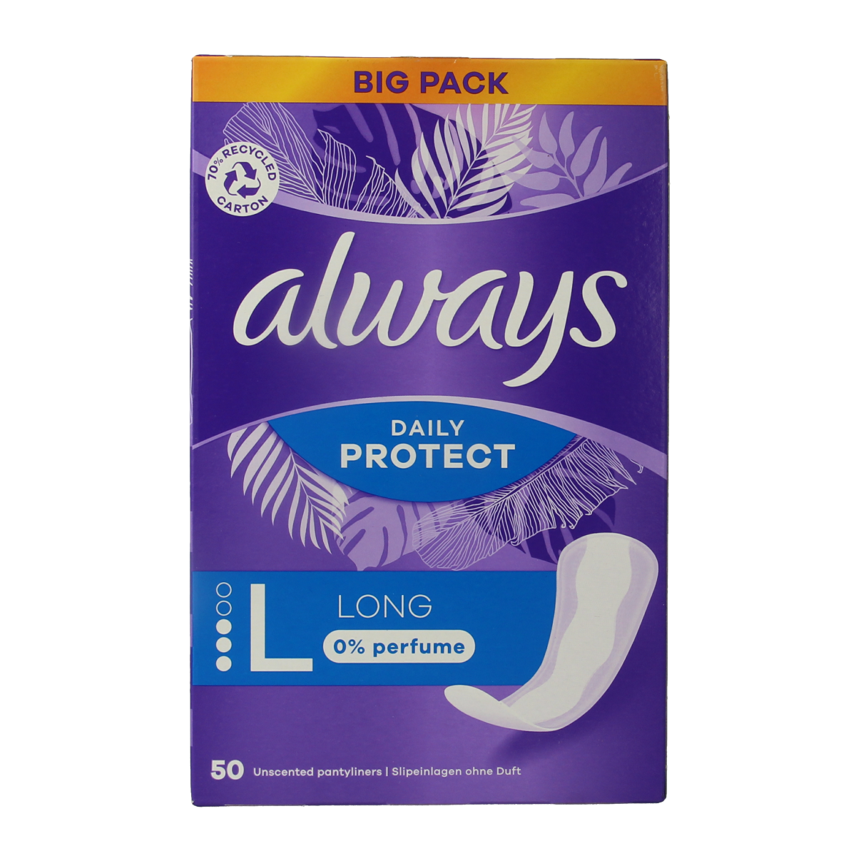 Always Inlegkruisjes daily protect long 50.00 Stuks
