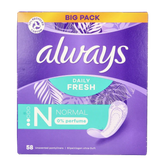 Always Inlegkruisjes daily fresh normaal 58 Stuks