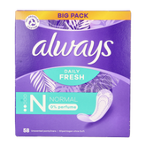 Always Inlegkruisjes daily fresh normaal 58 Stuks