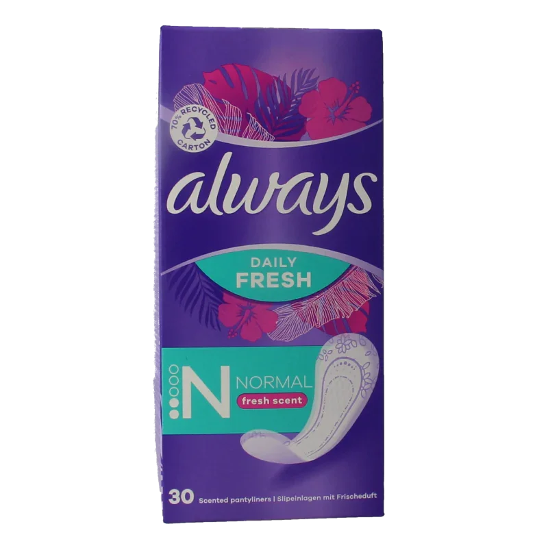 Always Inlegkruisjes daily fresh normaal & scent 30 Stuks
