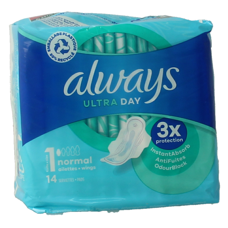 Always Maandverband ultra normaal plus 14 Stuks