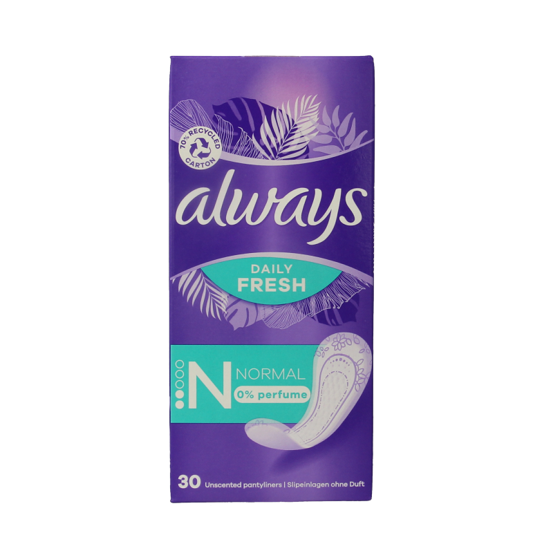 Always Inlegkruisjes daily fresh normaal 30 Stuks
