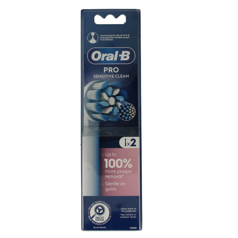 Oral B Opzetborstel sensitive clean 2 Stuks
