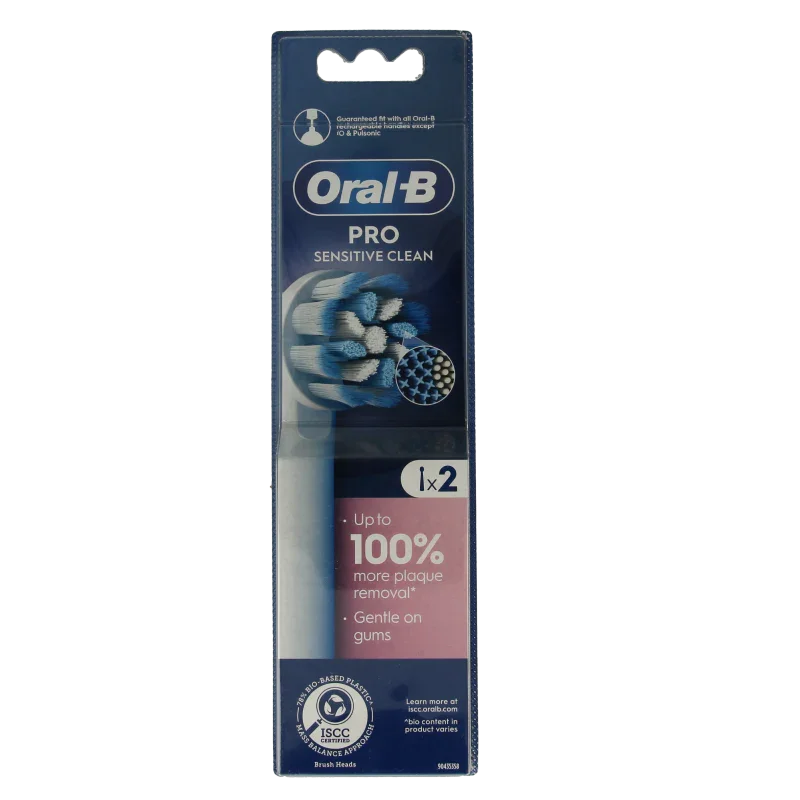 Oral B Opzetborstel sensitive clean 2 Stuks