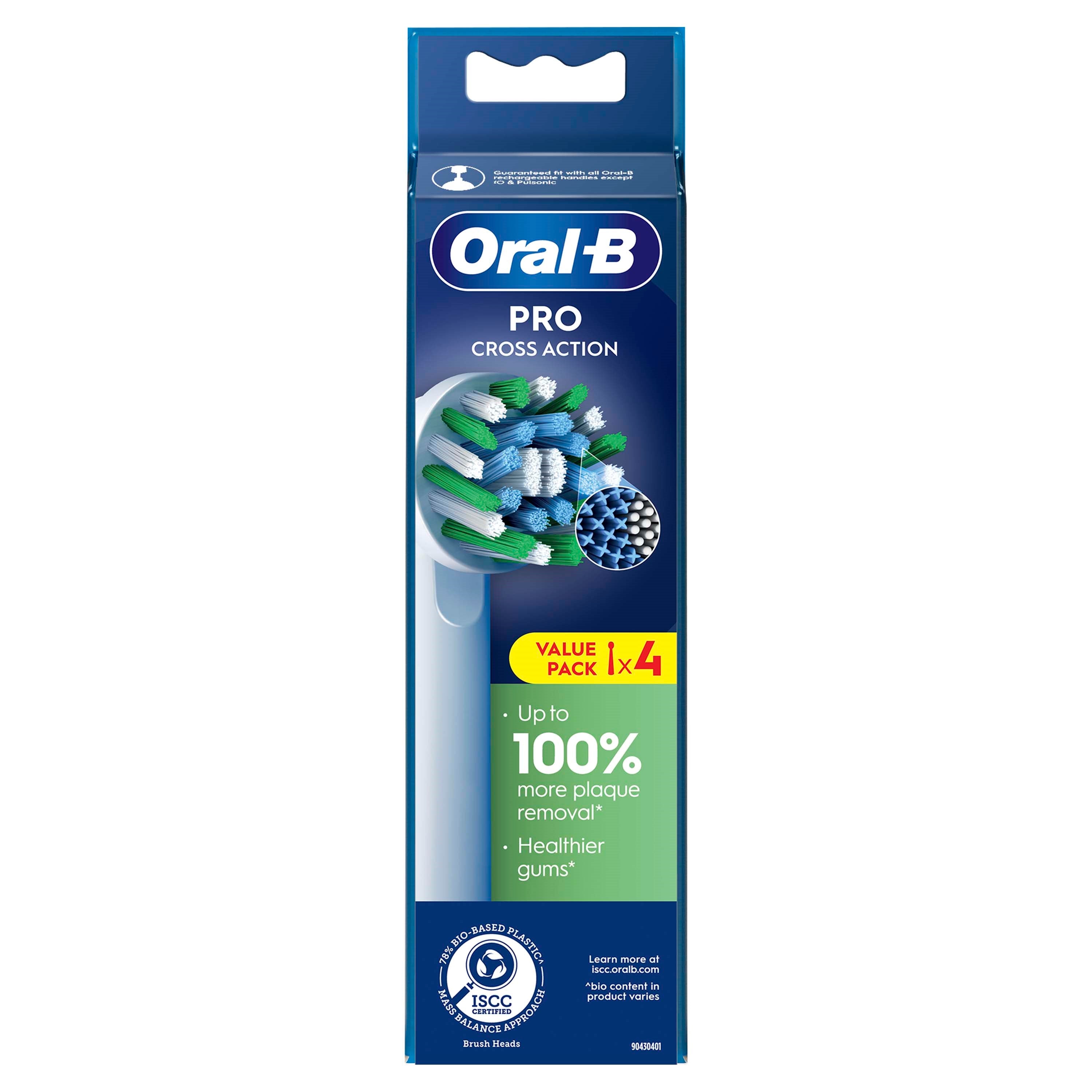 Oral B Opzetborstel cross action 4 Stuks