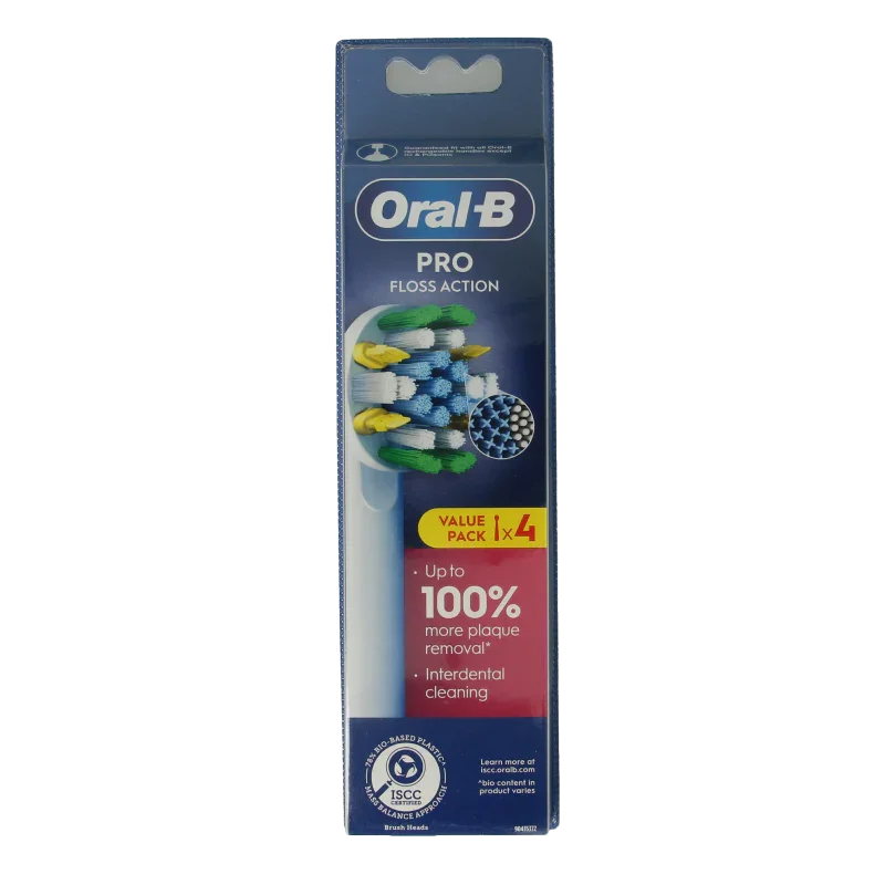 Oral B Opzetborstel floss action 4 Stuks