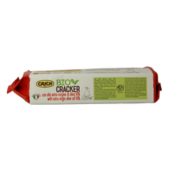 Crich Crackers olijfolie met zout rood bio 250 Gram