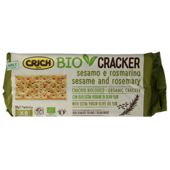 Crich Crackers sesam rozemarijn bio 250 Gram